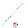 Игрушка-дразнилка для кошек Triol "Удочка с пушистым зверьком", длинная из имеющихся в наличии цветов инфо 2412a.